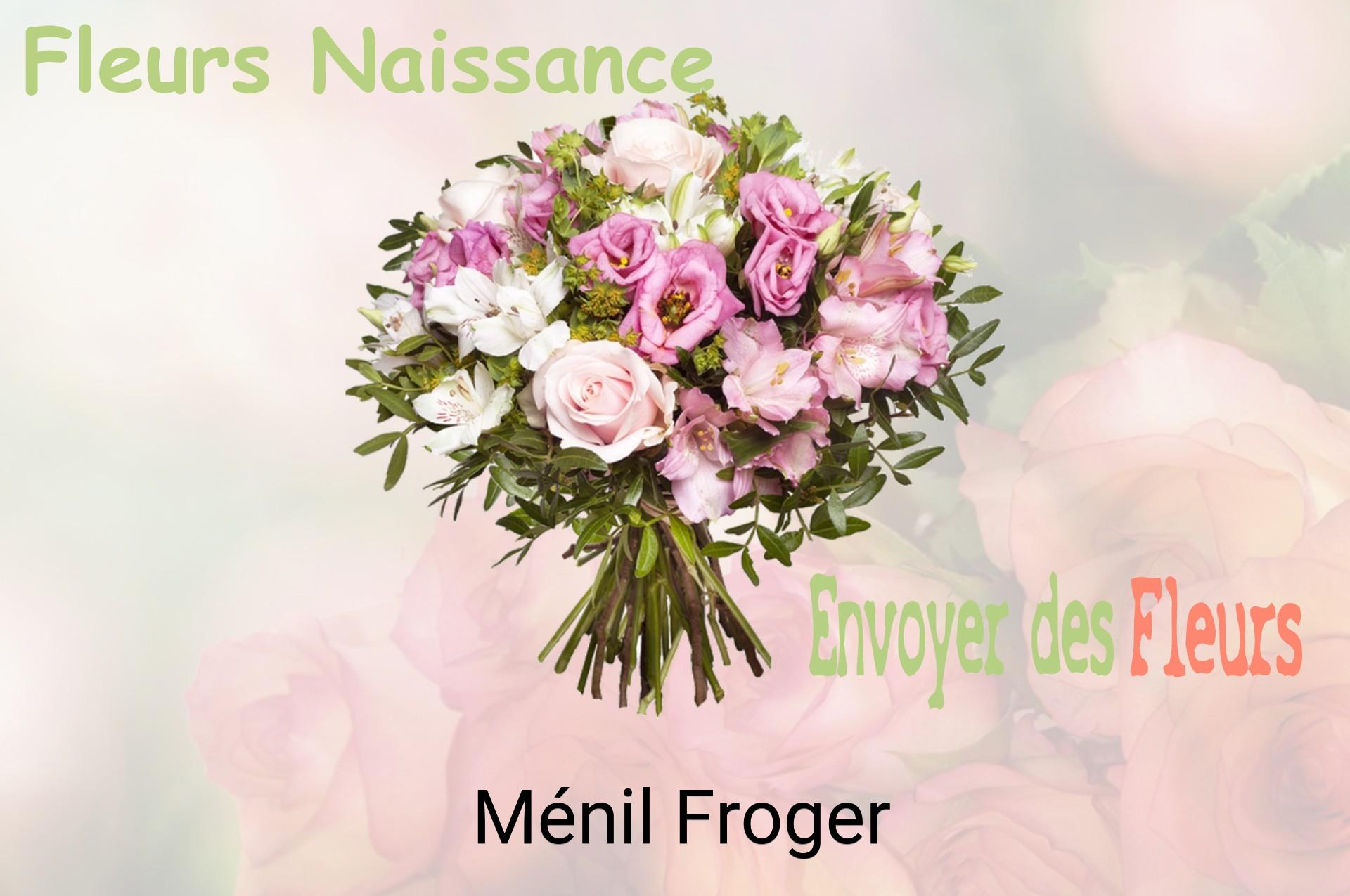 Bouquet de fleurs de naissance livré à Ménil-Froger